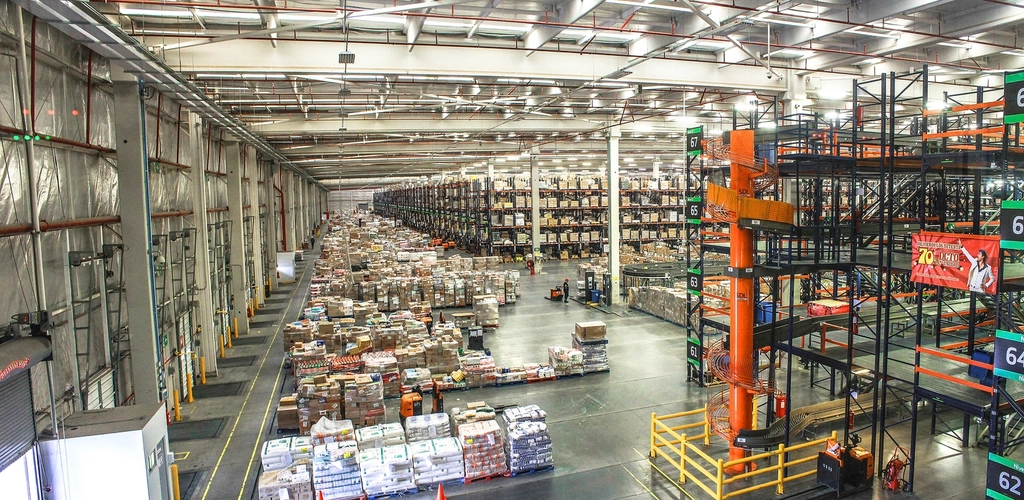 Pavimento para centro de distribuição